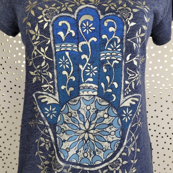 Lucky Brand Hamsa Floral Tee - Picture 2 of 8